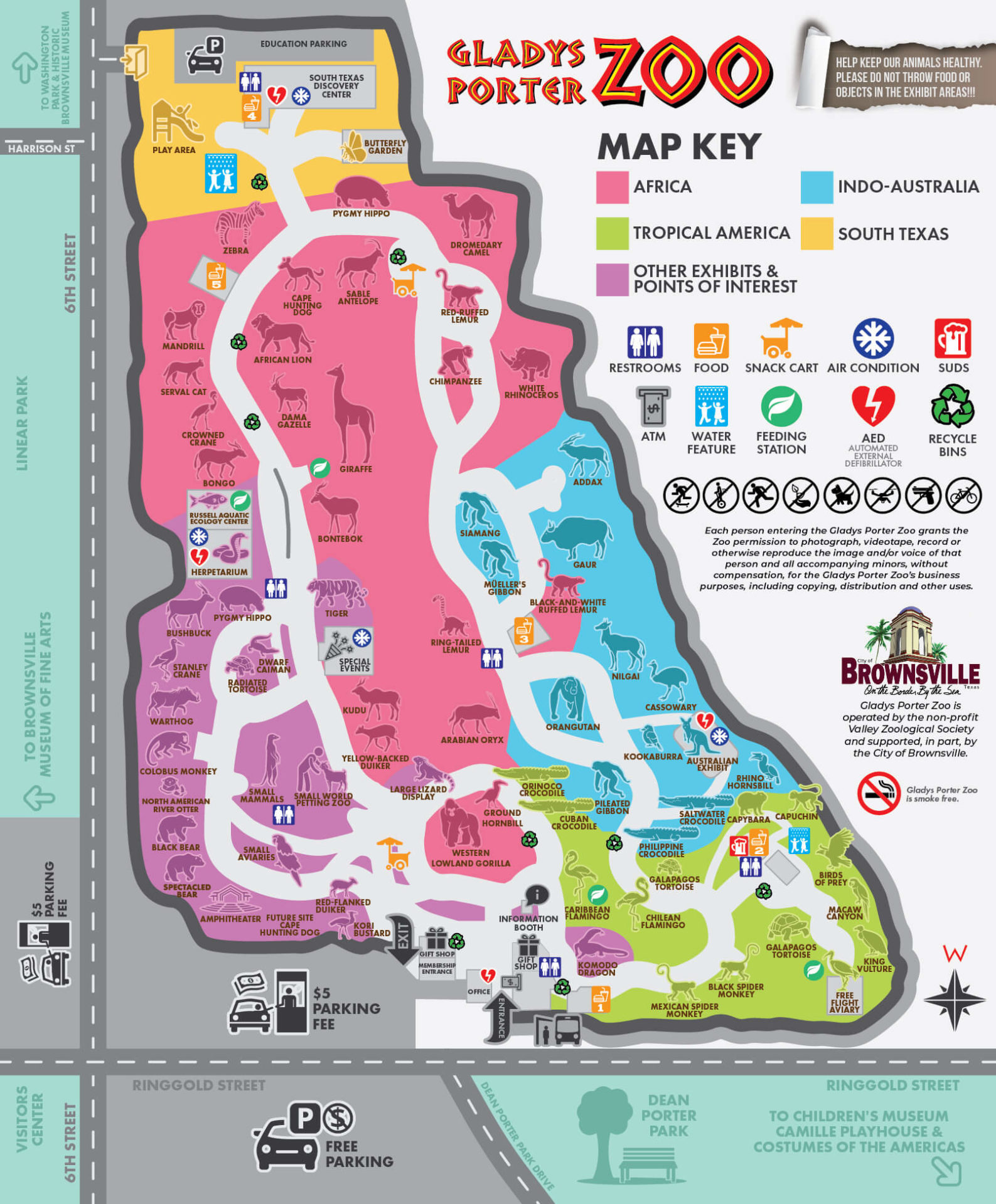 Gladys Porter Zoo Map 2021 Scaled 